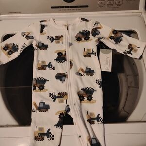 Pl Baby Construction Print Footie